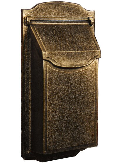 Classic Cast-Aluminum Vertical Mailbox in Rubbed Bronze.